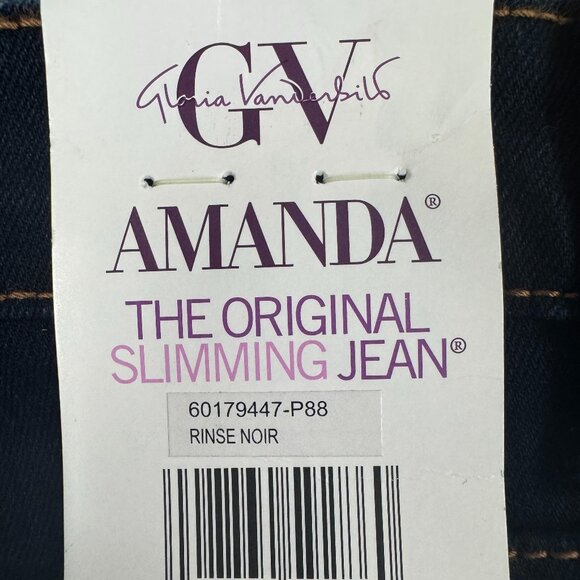 NWT Gloria  Vanderbilt Rinse Noir - 14PShort - Picture 6 of 6